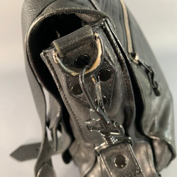 PROENZA SCHOULER PS1 Medium Black Leather Satchel Handbag - Picture 5 of 14